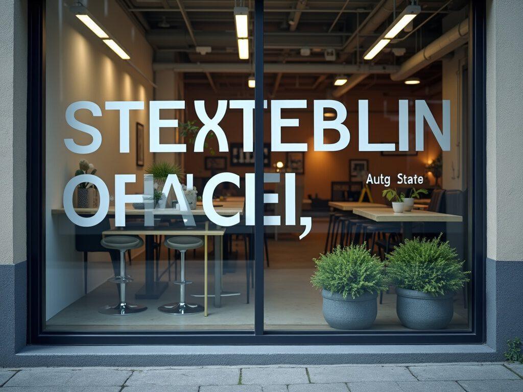 Schaufensterbeschriftung – FRANK Werbung